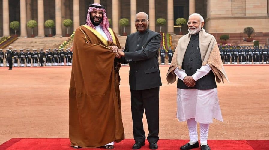 Saudi Crown Prince given ceremonial reception in Delhi, India expects talks on Pak-sponsored terror