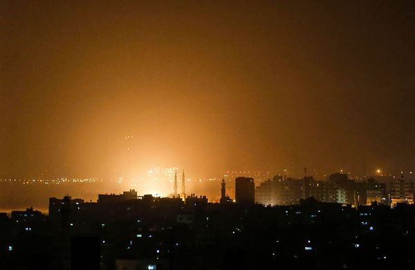 Israel Strikes Gaza After Rockets Fired On Tel Aviv