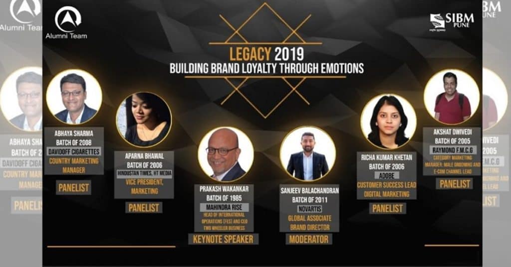 SIBM Pune’s Legacy 2019 – ‘Building Brand Loyalty through Emotions’