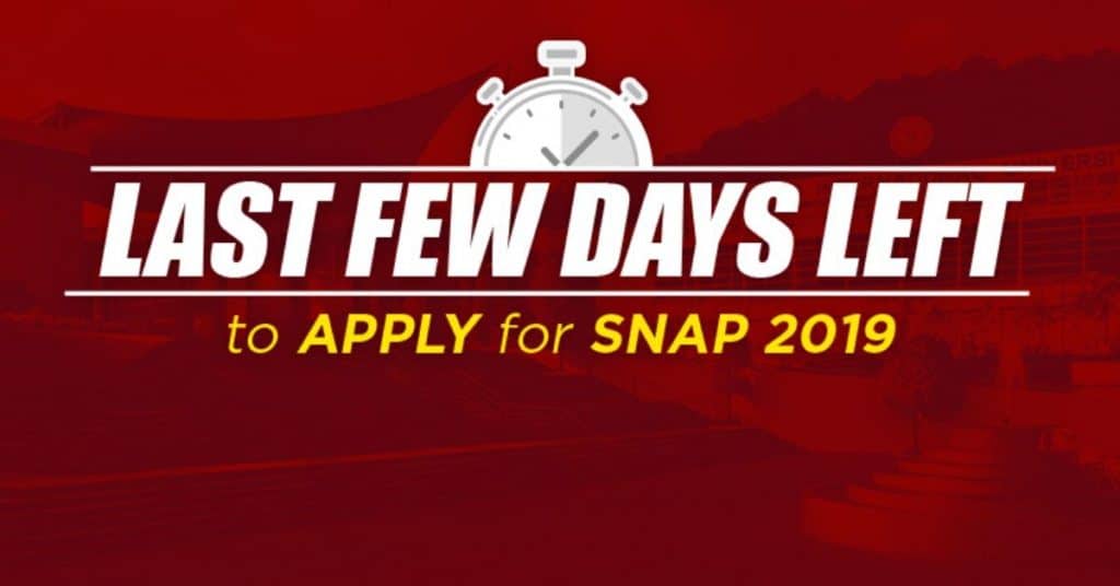 Last Few Days Left: Calling Out Aspirants For SNAP 2019 Registration