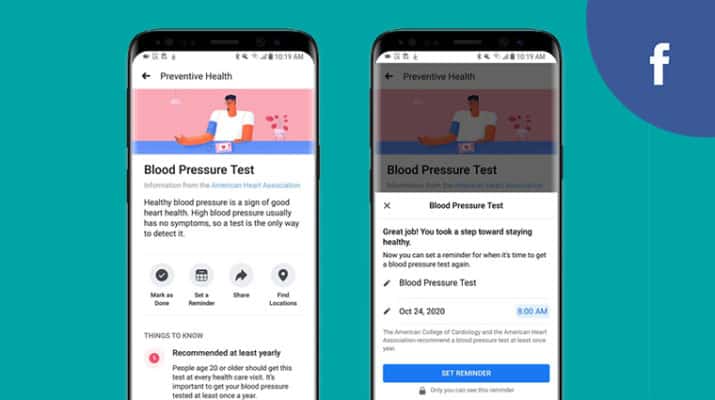 Facebook launches new preventive health tool