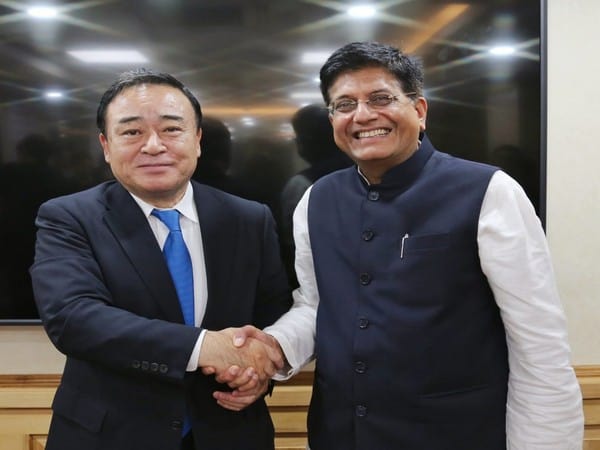 Goyal meets Japanese Minister of Economy Kajiyama