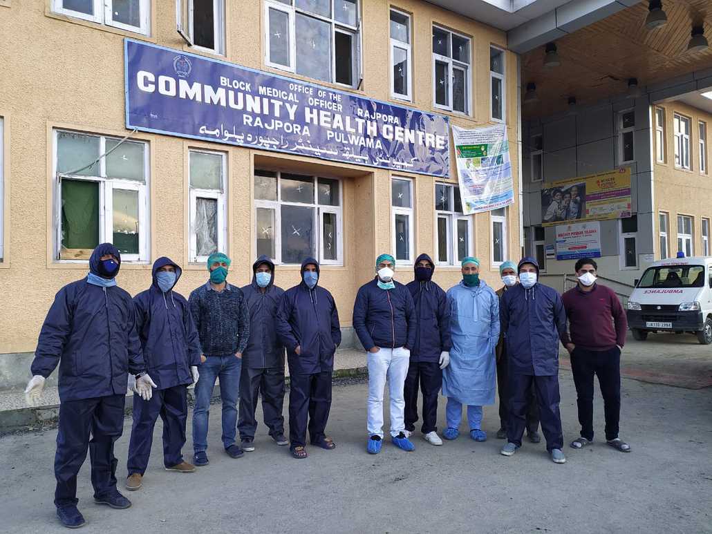 The group, called as Rajpora Volunteer Development Committee (RVDC), has been working in the area from the last month to decontaminate and sanitize religious places among others.