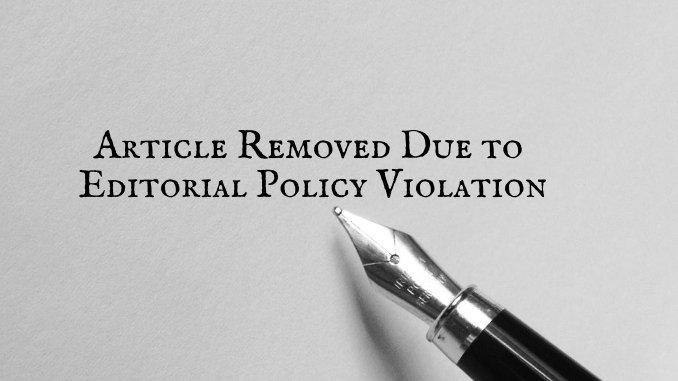 Article Removed Due To Editorial Policy Violation - Digpu News