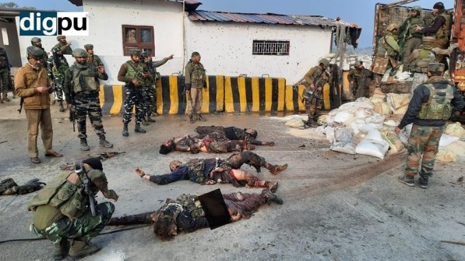 Gunfight: Four ‘unidentified’ militants killed in Jammu’s Nagrota - Digpu News