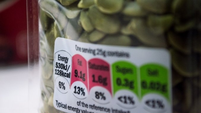 Why are nutrition labels to be placed on the front of the packages?