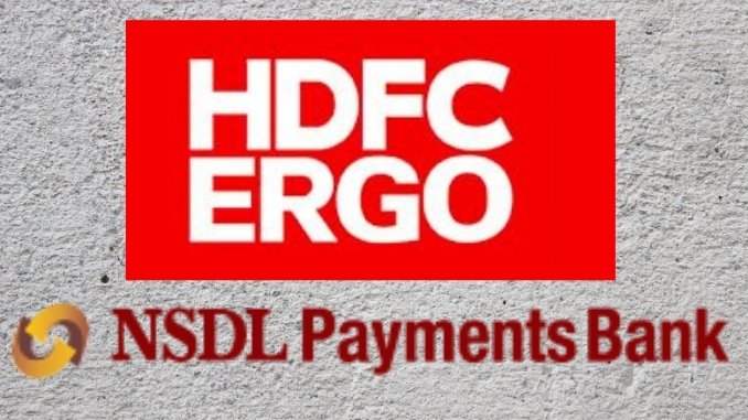 HDFC ERGO has announced the collaboration with NSDL Payment Bank