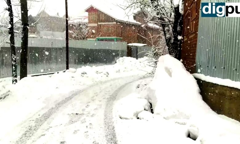 Shared grief amid snowfall in Kashmir - Digpu News