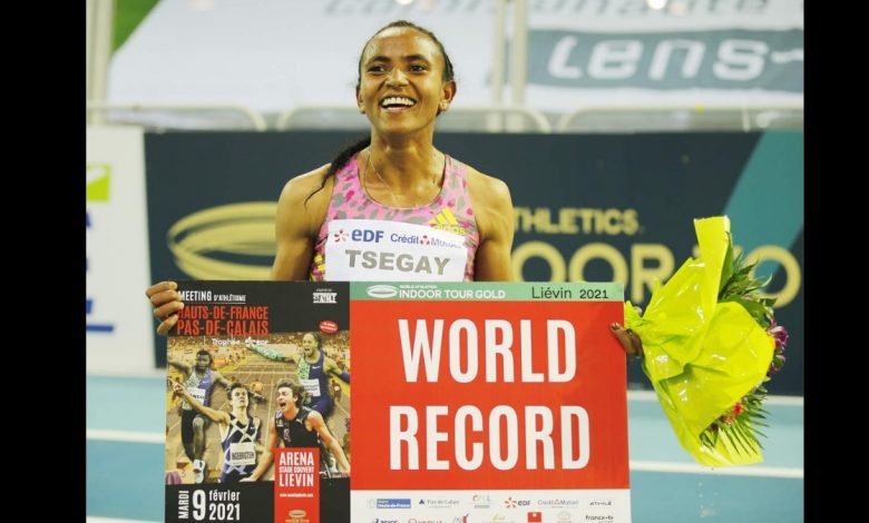 Ethiopias Gudaf Tsegay set a new 1500 m indoor world record - Digpu