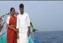 Chennai couple ties knot 60 feet underwater