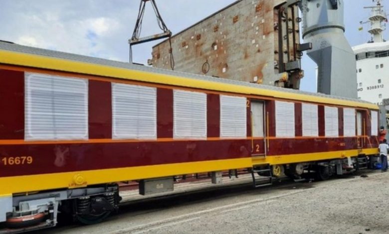 Sri Lanka receives 10 state-of-the-art railway passenger coaches from India