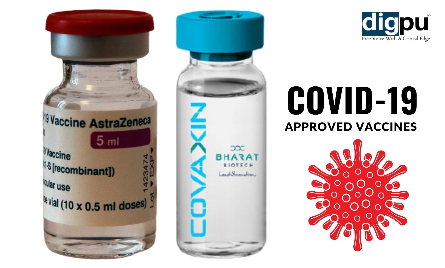 AstraZeneca and Covaxin are the two approved Covid19 vaccines in India
