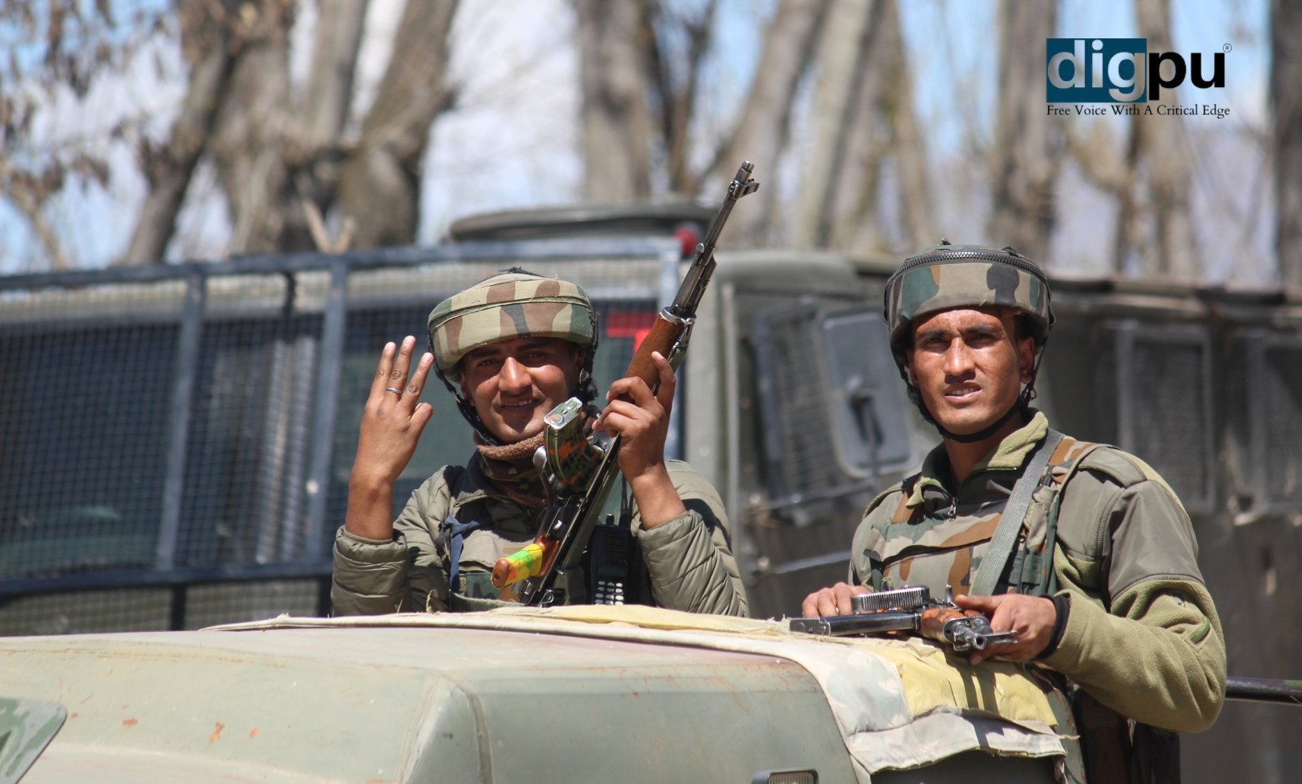 Three local militants gunned down in southern Kashmir today