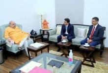 Adar Poonawalla With Amit Shah in a meeting