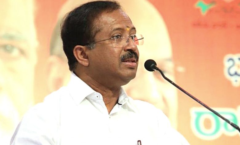 Union Minister V Muraleedharan