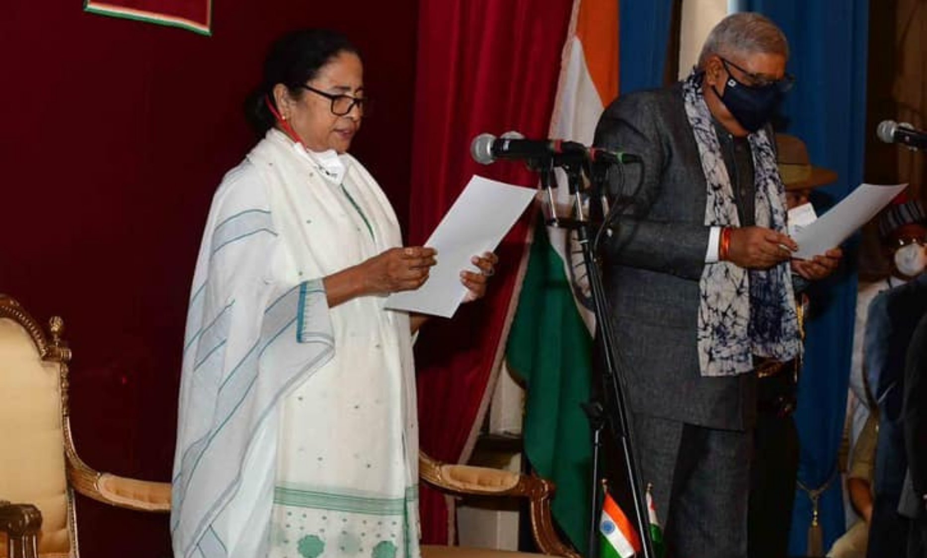 Mamata Banerjee takes oath as West Bengal CM for the third consecutive term - Digpu News