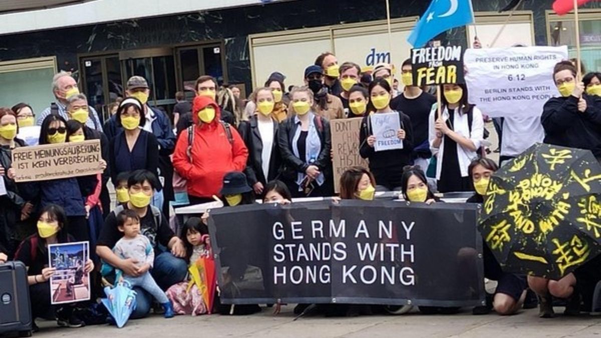 Protest held in Berlin to mark the second anniversary of Hong Kong uprising (1)