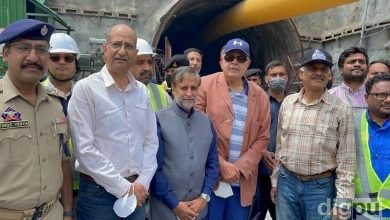 Farooq Abdullah visits Z-Morh tunnel construction site in Sonamarg