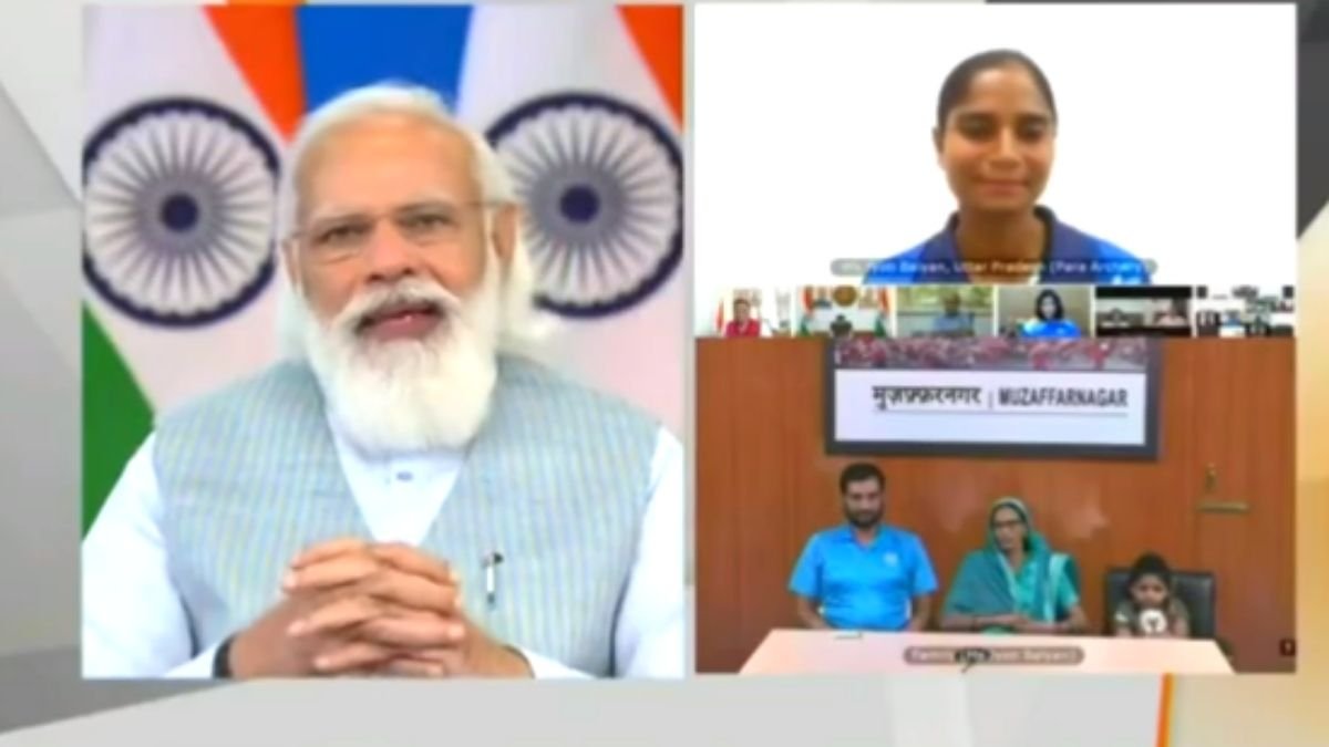 PM Modi interacting with Indian Para-athletes