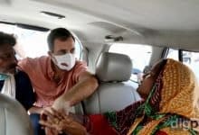 Rahul Gandhi meeting the parents of Delhi Cantt rape victim
