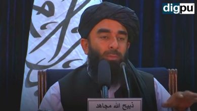 Taliban spokesman Zabihullah Mujahid speaking about Osama bin Laden