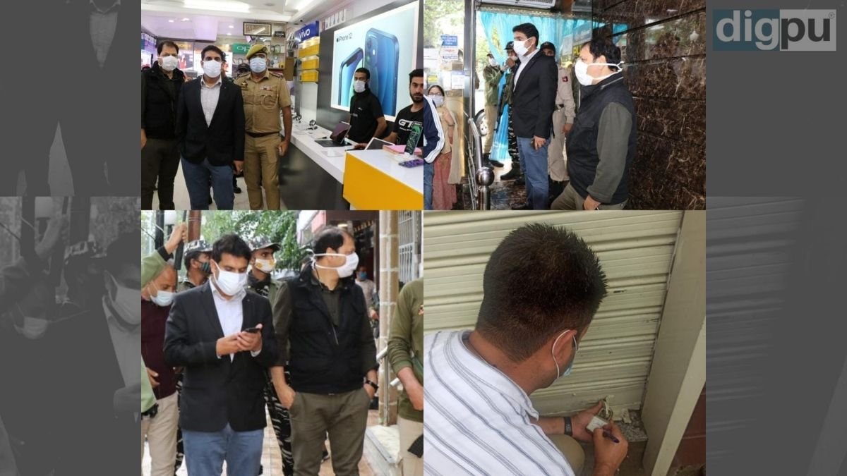 Deputy Commissioner Srinagar Mohammad Asad Aijaz conducts surprise market inspections to check CAB