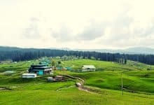Tourist destination Yousmarg in Kashmir valley