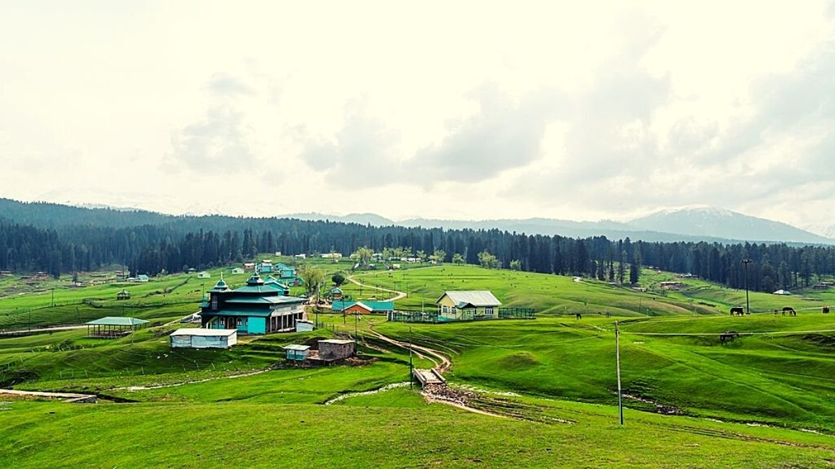 Tourist destination Yousmarg in Kashmir valley