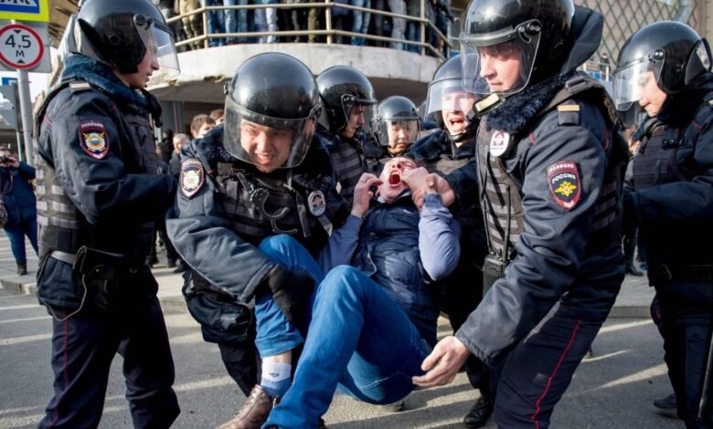 Russia protestors