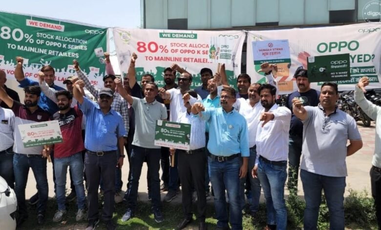 A nationwide hunger strike against OPPO mobile company in India
