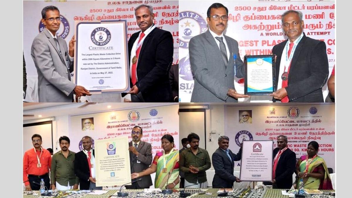 Elite World Records, Asian Records Academy, India Records Academy and Tamilan Book of Records at the Citation Ceremony
