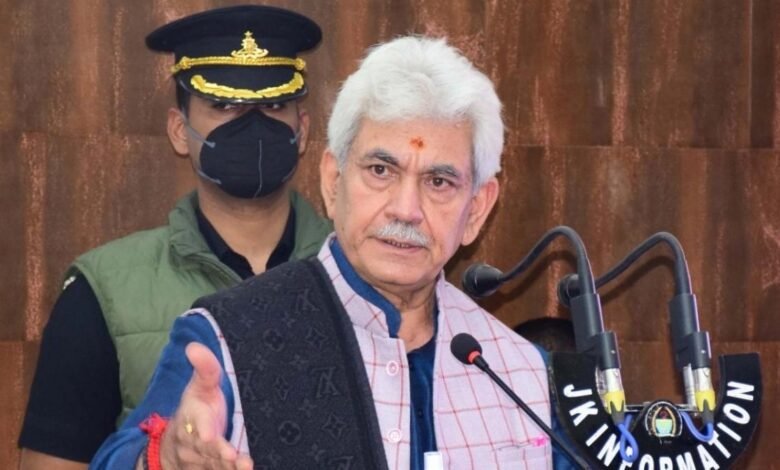 Lieutenent Governor Manoj Sinha orders probe in JKSSB SI List