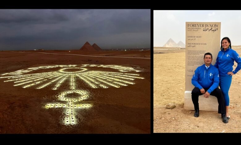 UAE Environmental Project is one of 12 International Artists Exhibiting at the Pyramids of Giza