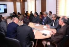 Dr Abhilaksh Likhi, Additional Secretary, Union Ministry of Agriculture and Farmers Welfare, chairs a meeting on the application and use of Geographical Indication (GI) of Honey at Krishi Bhawan today
