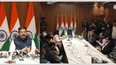 Shri Dharmendra Pradhan interacts with the media on Tribal Empowerment in New Delhi
