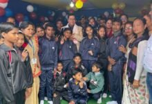 Shri Sarbananda Sonowal spends New Year's Day with the children at Prerna Child Home in Dibrugarh