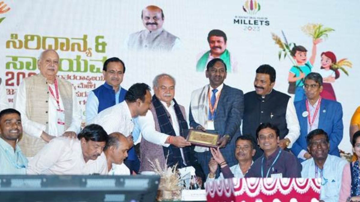 Union Agriculture Minister Shri Narendra Singh Tomar visits the International Trade Fair on Millets and Organic Products, in Bengaluru