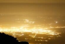 light pollution skyglow
