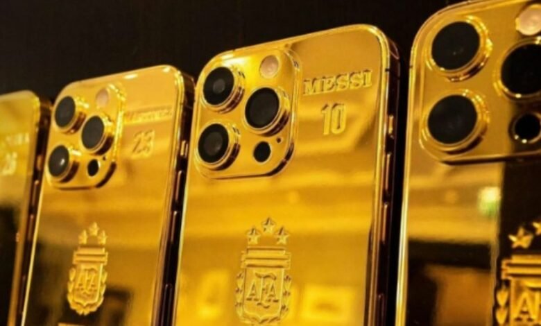 Messi Gold iPhone gift