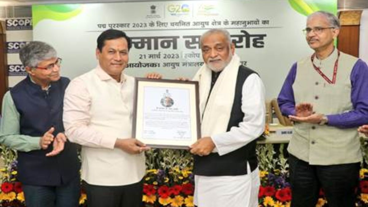 Ministry of Ayush felicitates Padma Awardees of 2023 who have contributed to the field of Ayush