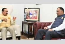 Chief Information Commissioner of India, Shri Yashvardhan Kumar Sinha calls on Union Minister Dr Jitendra Singh