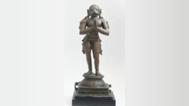 The Stolen sculpture of Lord Hanuman belonging to the Chola Period has been retrieved and handed over to the Idol Wing, Tamil Nadu