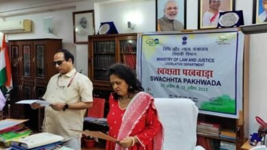 Swachhata Pakhwada 2023 is being observed in the Legislative Department, Ministry of Law and Justice