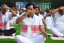Thousands participate in the Yoga Mahotsav in Dibrugarh