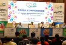 Delegates arrive for the 2nd G20 Culture Group (CWG) Meeting in Odisha and experience the ‘Culture Unites All’ Sand Art exhibit at Puri
