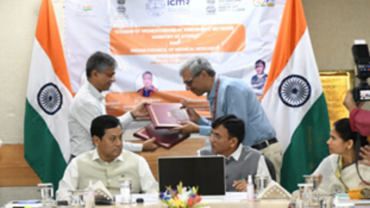 ICMR and AYUSH Ministry sign MOU for collaborative and cooperative momentum on health research in the field of Integrated Medicine