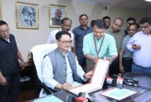 Shri Kiren Rijiju takes charge of the Ministry of Earth Sciences this morning