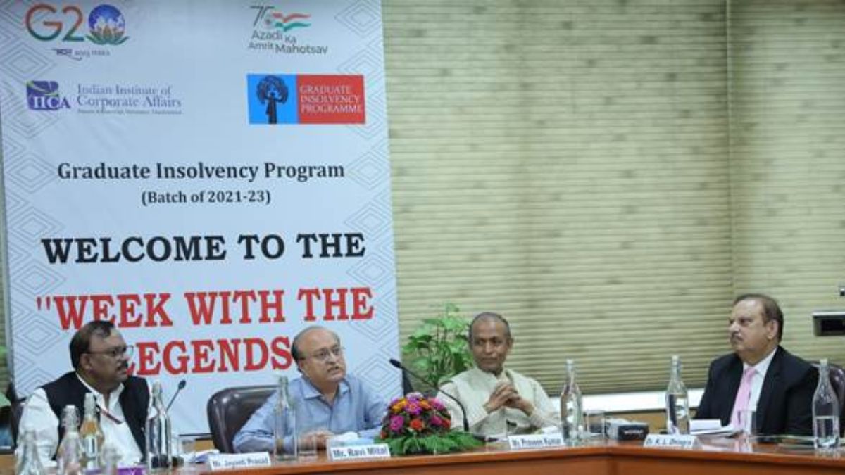 IBBI Chairperson Ravi Mital inaugurates ‘Week with the Legends’ at the Indian Institute of Corporate Affairs