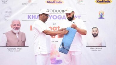'Khadi Yoga Mat' launched on International Yoga Day