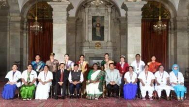 President of India confers National Florence Nightingale Awards 2022 and 2023 to 30 Awardees at Rashtrapati Bhavan